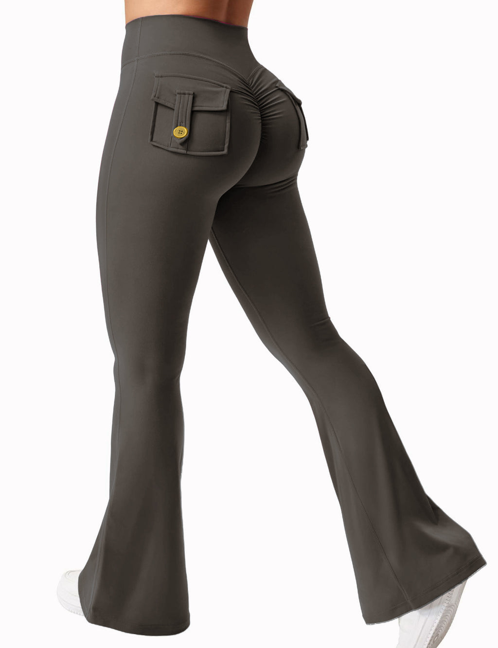 Flared Yoga Pants with Pockets