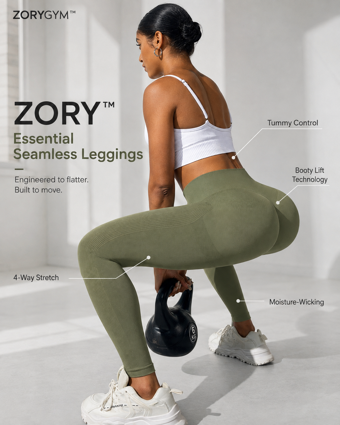 ZORY™  Essential Seamless Leggings.