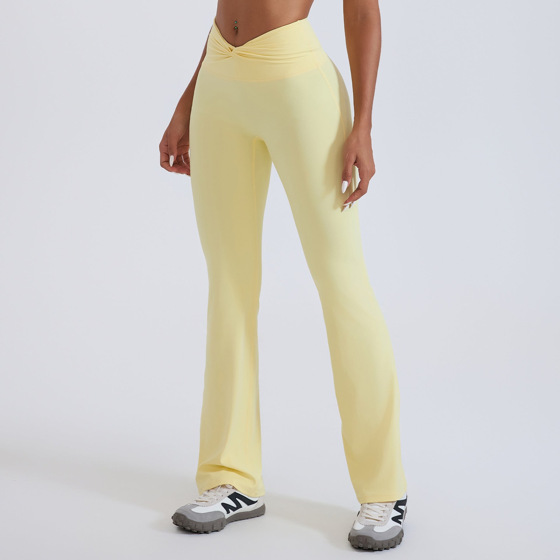 Womens High Waist Yoga Set with Open Back