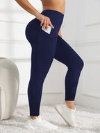 High-Waisted Yoga Pants with Pockets