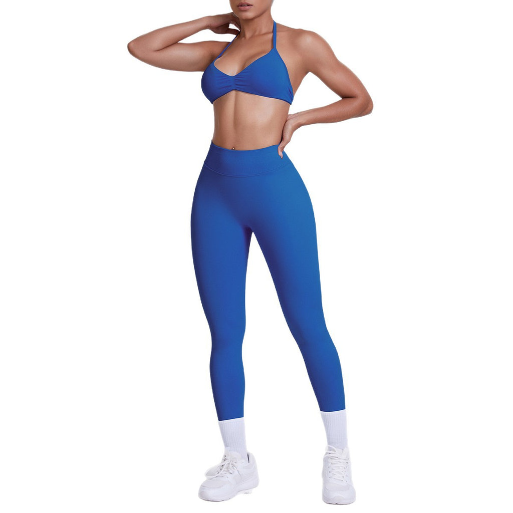 Seamless High Waist Yoga Sports Bra and Leggings Set
