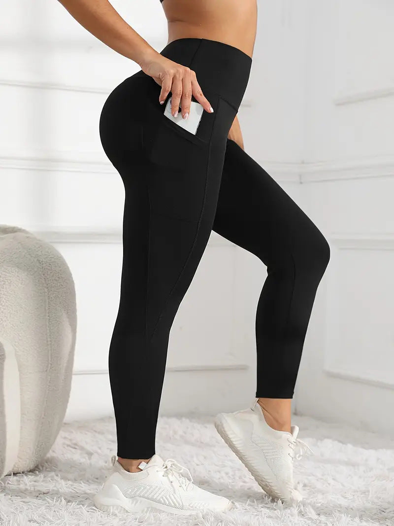 High-Waisted Yoga Pants with Pockets